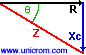 Tri�ngulo de impedancia (resistencia + reactancia), �ngulo de fase - Electr�nica Unicrom